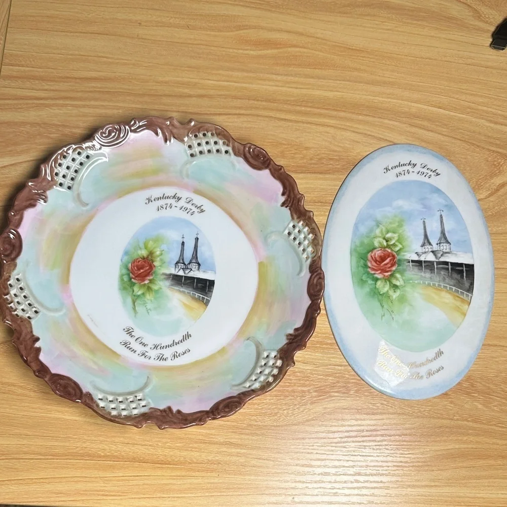 Kentucky derby 1864-1974 Decorative Plates the one hundredth run for the roses